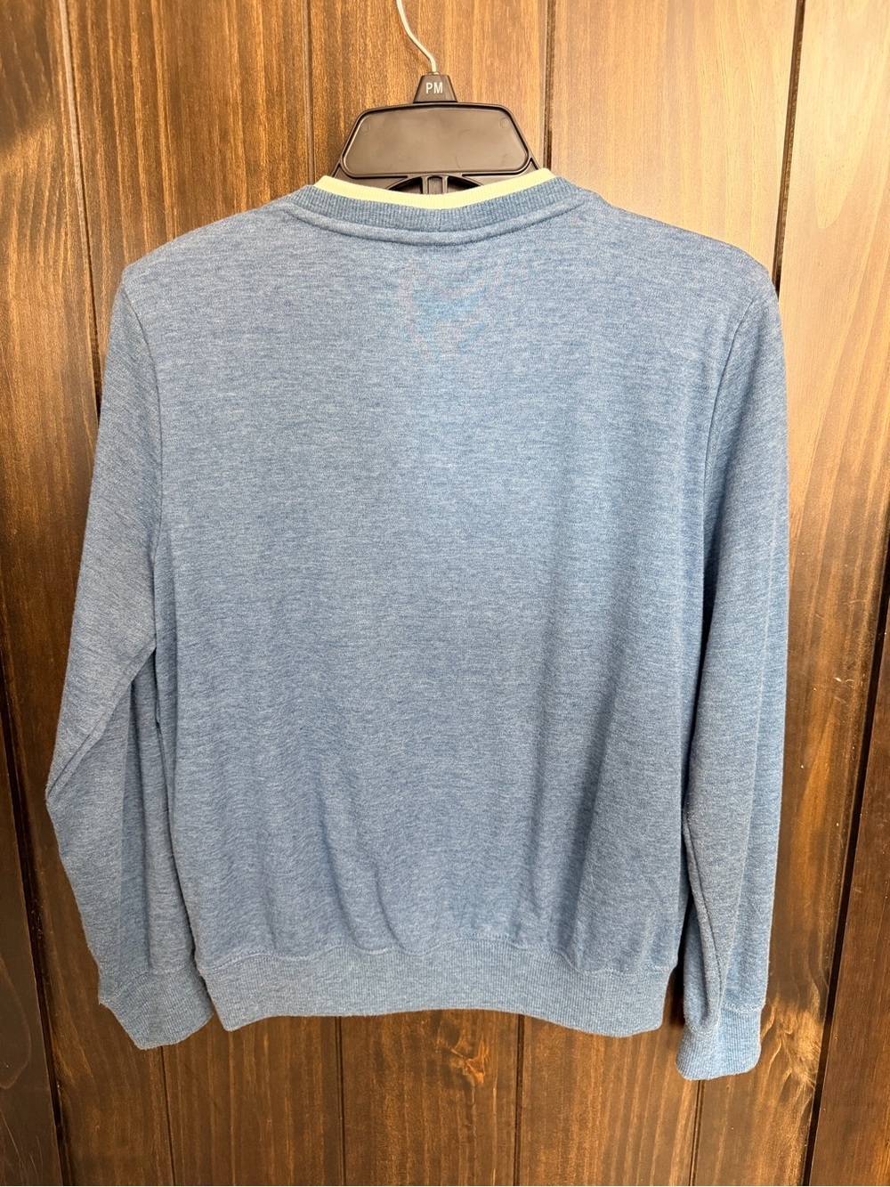 Alfred Dunner Denim-Blue Quilted Floral Crewneck Sweater-Petite Small - Picture 9 of 10